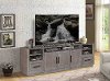 89 Inch Contemporary Gray TV Stand - Calvin