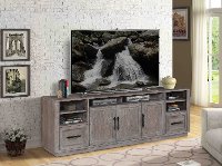 Calvin 89 Inch Contemporary Gray TV Stand