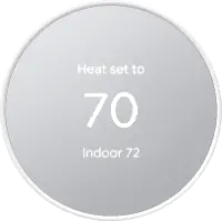 Google Nest Smart Thermostat - Snow
