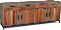 Modern Eclectic Natural Large Dining Room Sideboard