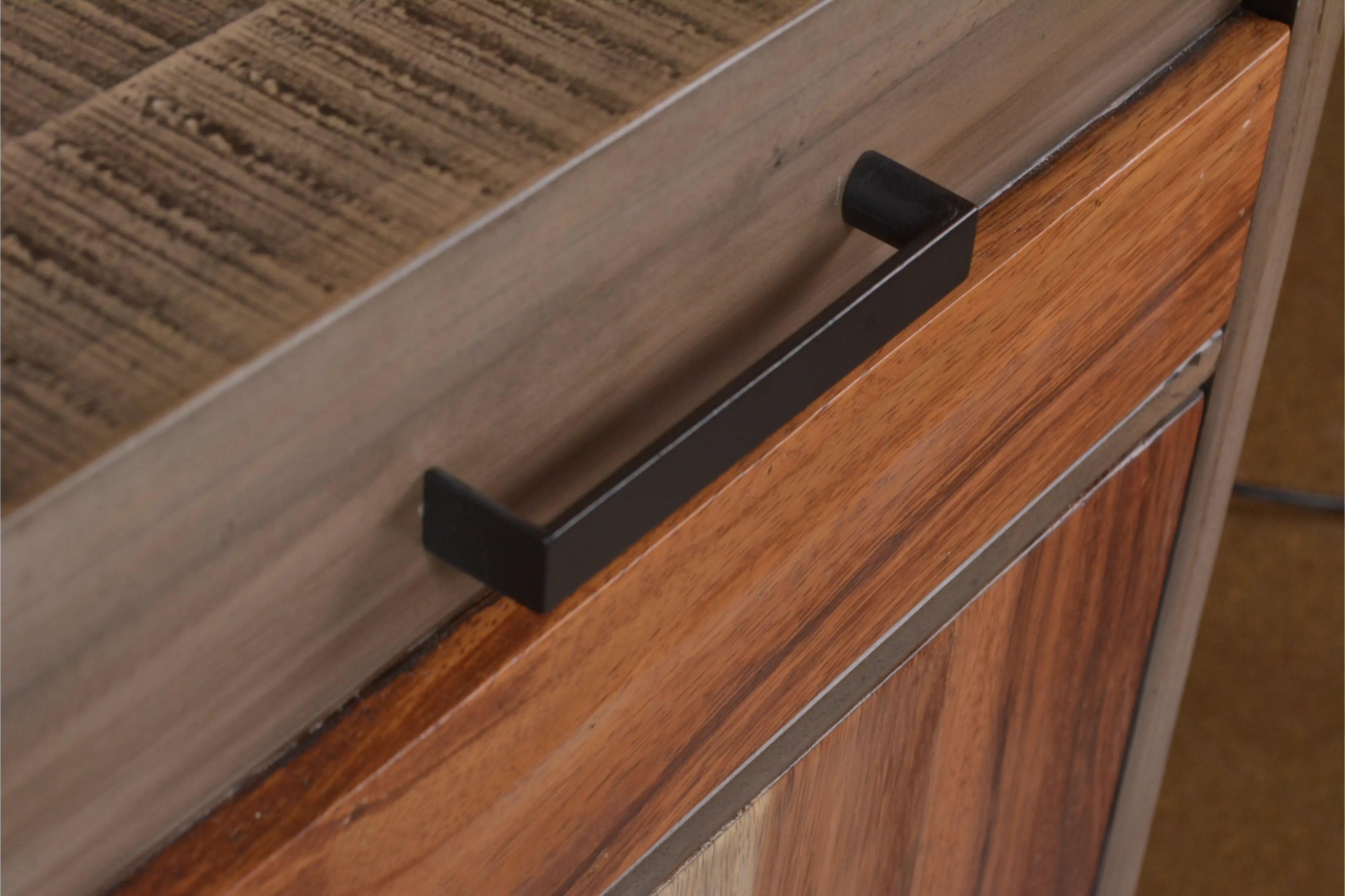 Modern Eclectic Natural Large Dining Room Sideboard-6