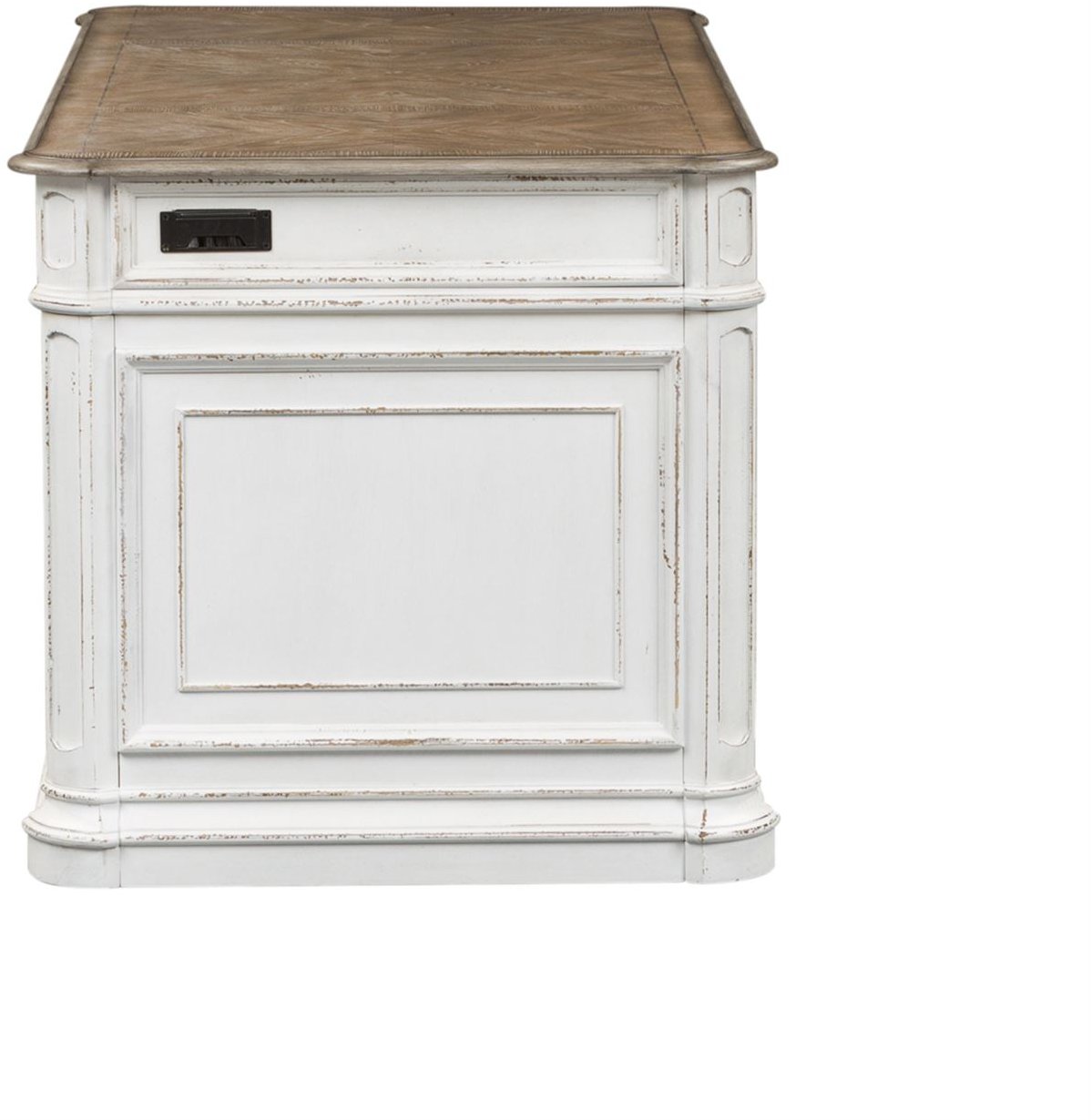 Magnolia Manor Distressed White Jr. Executive Desk-5
