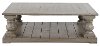Weathered Gray Traditional Coffee Table - Ivan