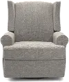 Logan Stone Gray Power Swivel Glider Recliner
