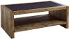 Rustic Pine Coffee Table with Metal Insert - Jake