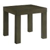 Contemporary Dark Brown End Table with Built-in Outlets - Grady