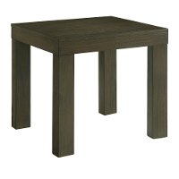 Contemporary Dark Brown End Table with Built-in Outlets - Grady-1