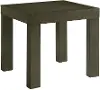 Grady Contemporary Dark Brown End Table with Built-in Outlets