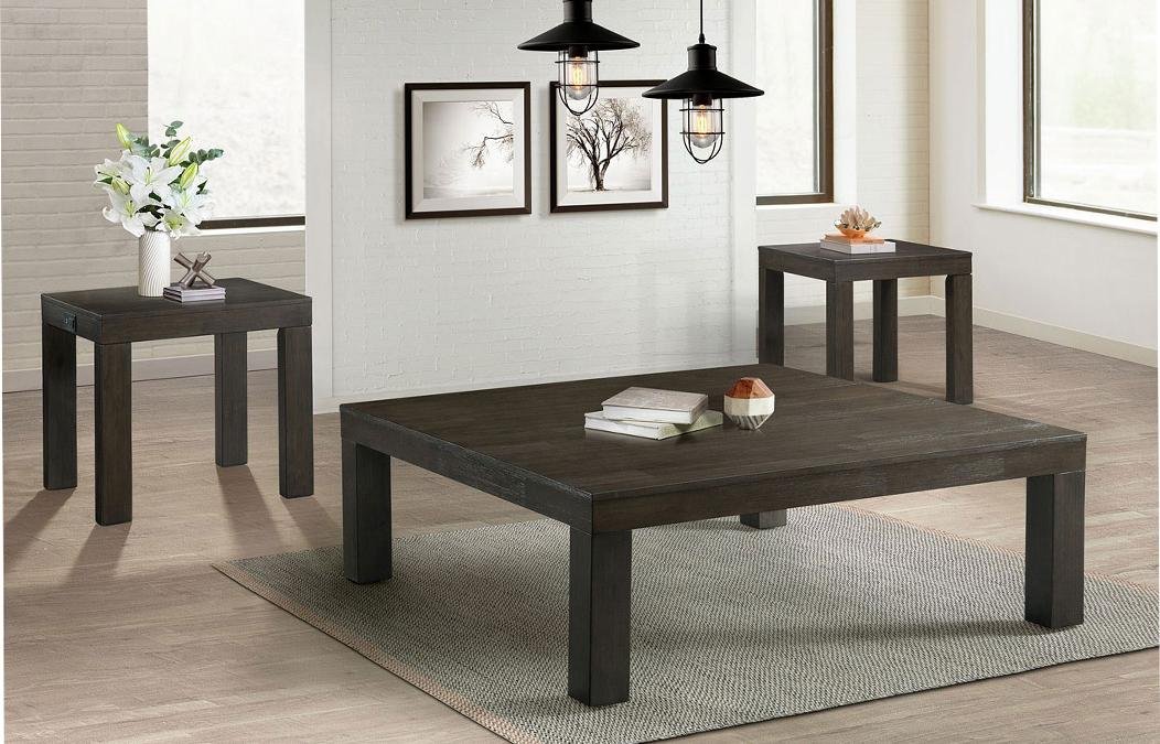 Grady Contemporary Dark Brown Coffee Table-2