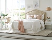 762HB Hemp Beige Queen Upholstered Headboard - Sasha-2