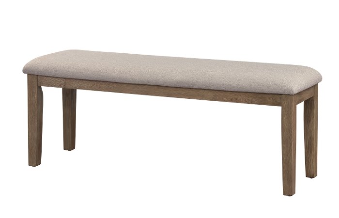 Brown Oak Dining Bench - Alcott