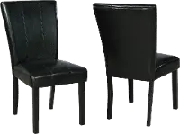 Black Upholstered Dining Room Chair - Ferrara