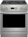 ZDP304NTSS Monogram 30 Inch Professional Dual Fuel Smart Range with Convection Oven - Stainless Steel