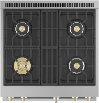 ZDP304NTSS Monogram 30 Inch Professional Dual Fuel Smart Range with Convection Oven - Stainless Steel-2