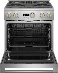 ZDP304NTSS Monogram 30 Inch Professional Dual Fuel Smart Range with Convection Oven - Stainless Steel-4