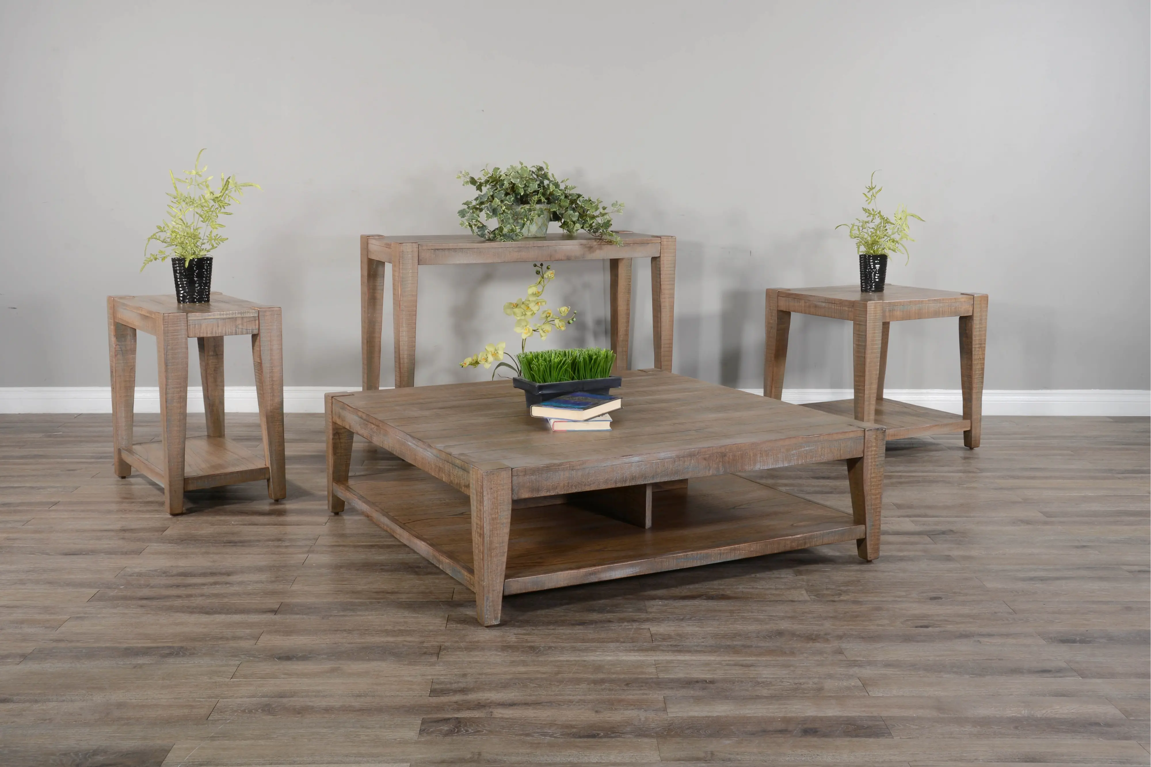 Platt Weathered Brown Chairside Table-2