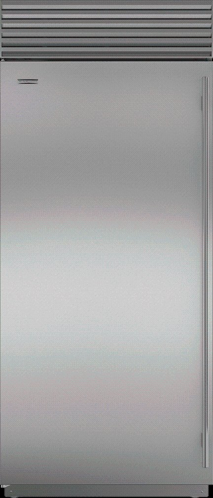 BI-36F/S/PH-RH Sub-Zero 36 Inch Classic Freezer - Right Hinge, Professional Handle-1