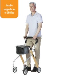 4500-BE Beech Tan Let's Go Indoor Rollator Walker-3