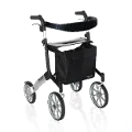 4600-BL Black Let's Go Out Rollator Walker