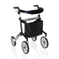 4600-BL Black Let's Go Out Rollator Walker-1