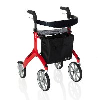 4700-RD Red Let's Fly Rollator Indoor and Outdoor Walker-1