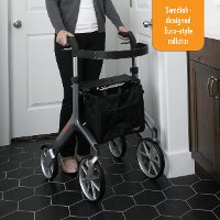 4700-RD Red Let's Fly Rollator Indoor and Outdoor Walker-4