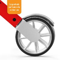 4700-RD Red Let's Fly Rollator Indoor and Outdoor Walker-7