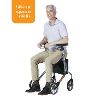 4800-GR Gray Let's Move Rollator Walker-6