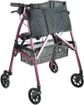 4350-RR Regal Rose EZ Fold-N-Go Rollator Walker