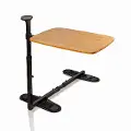 2600 Omni Tray Rotating Bamboo TV Table with Mobility Handle
