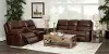 Spencer Brown Reclining Sofa and Loveseat Set