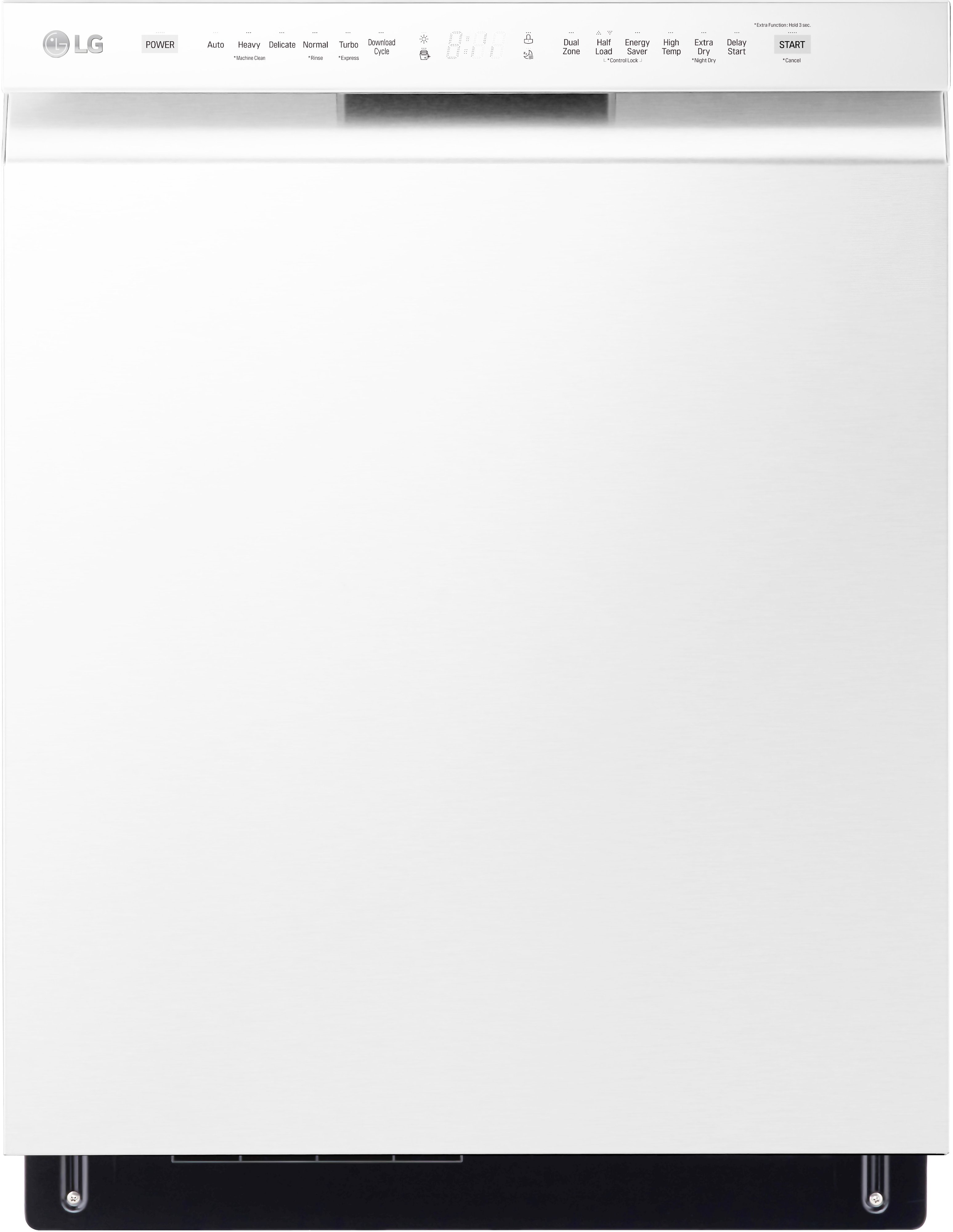 LDFN4542W LG Front Control Dishwasher with Smart Home Features - White-1