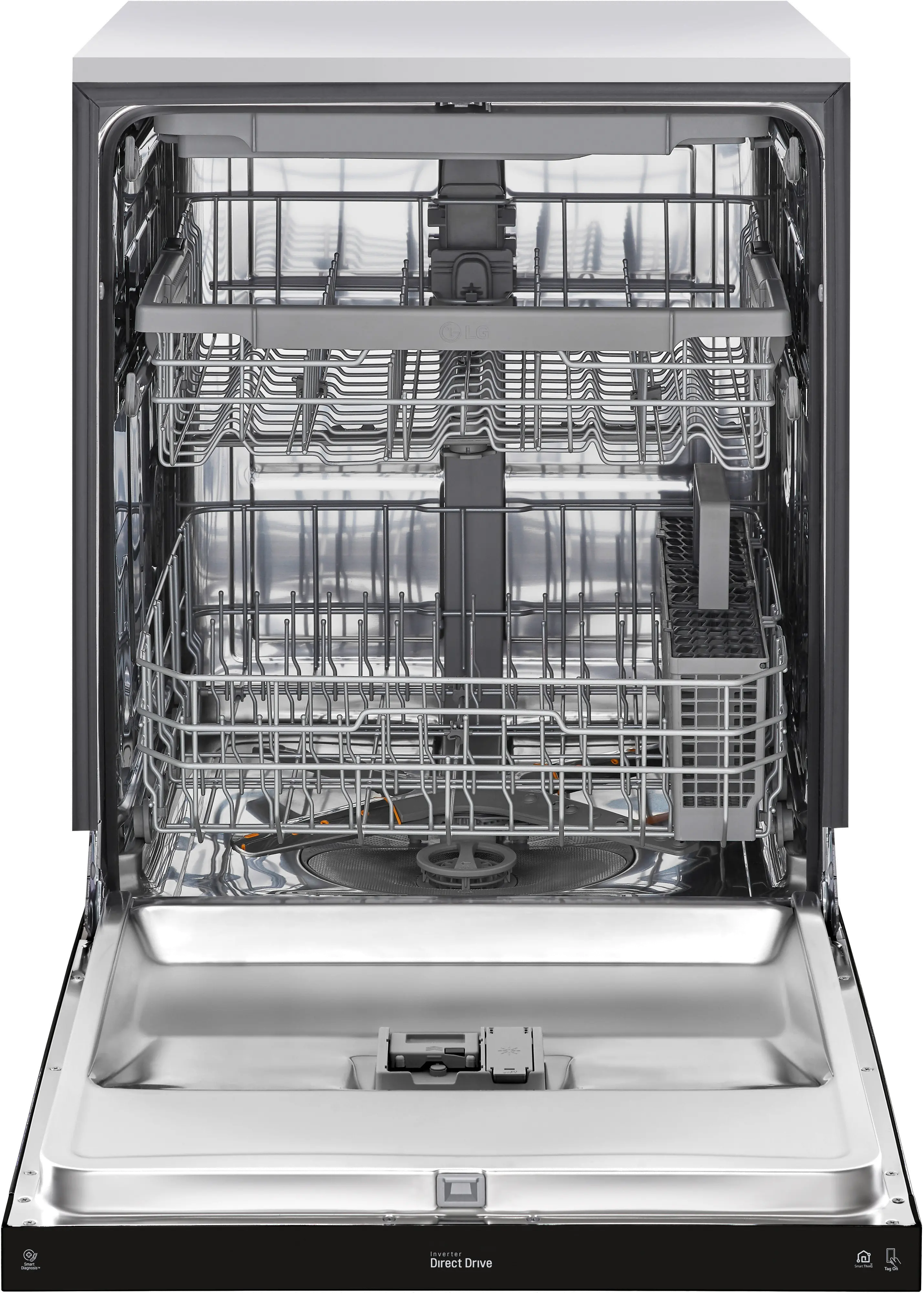 LDFN4542B LG Front Control Dishwasher - Black-2