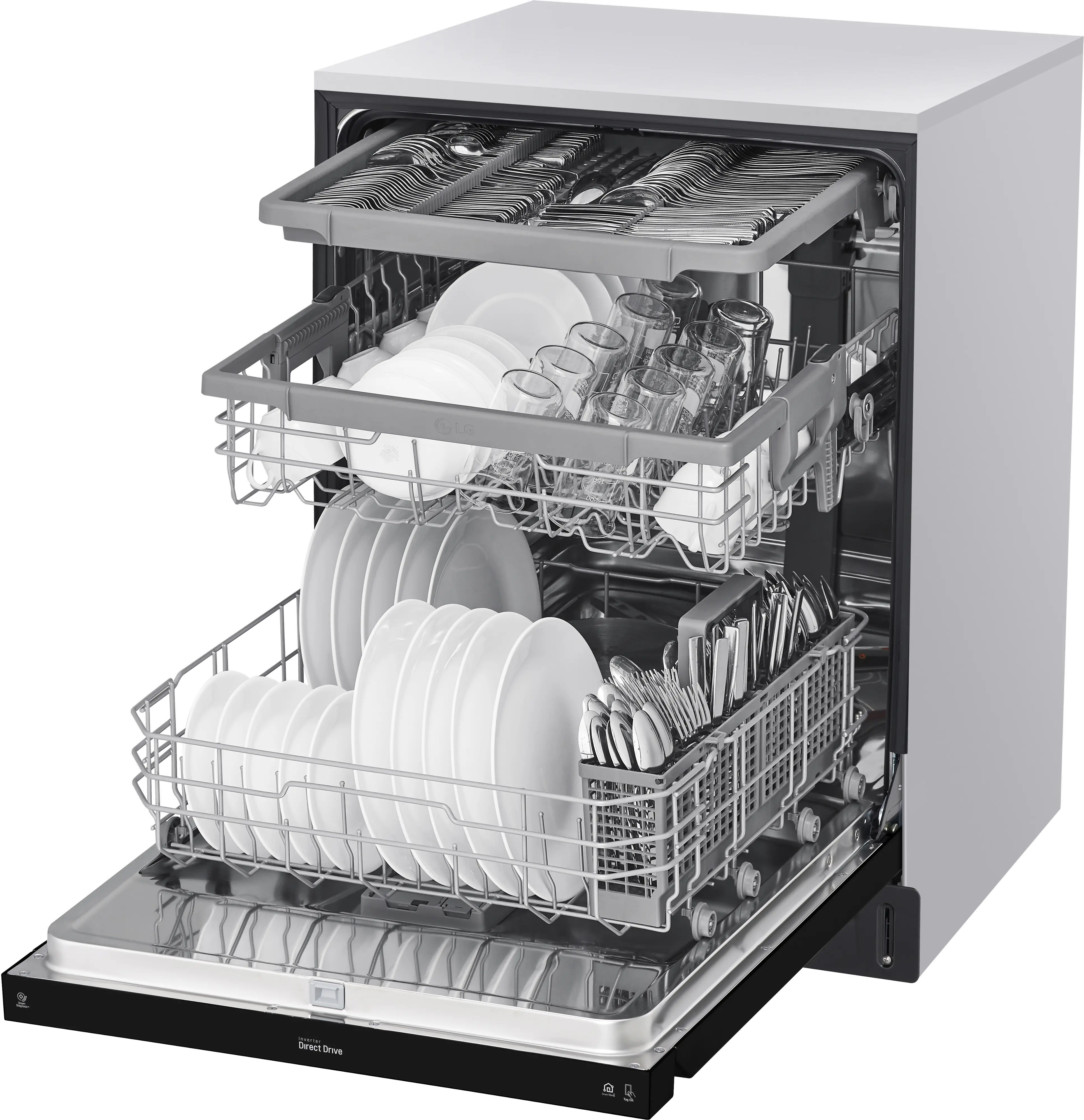 LDFN4542B LG Front Control Dishwasher - Black-5