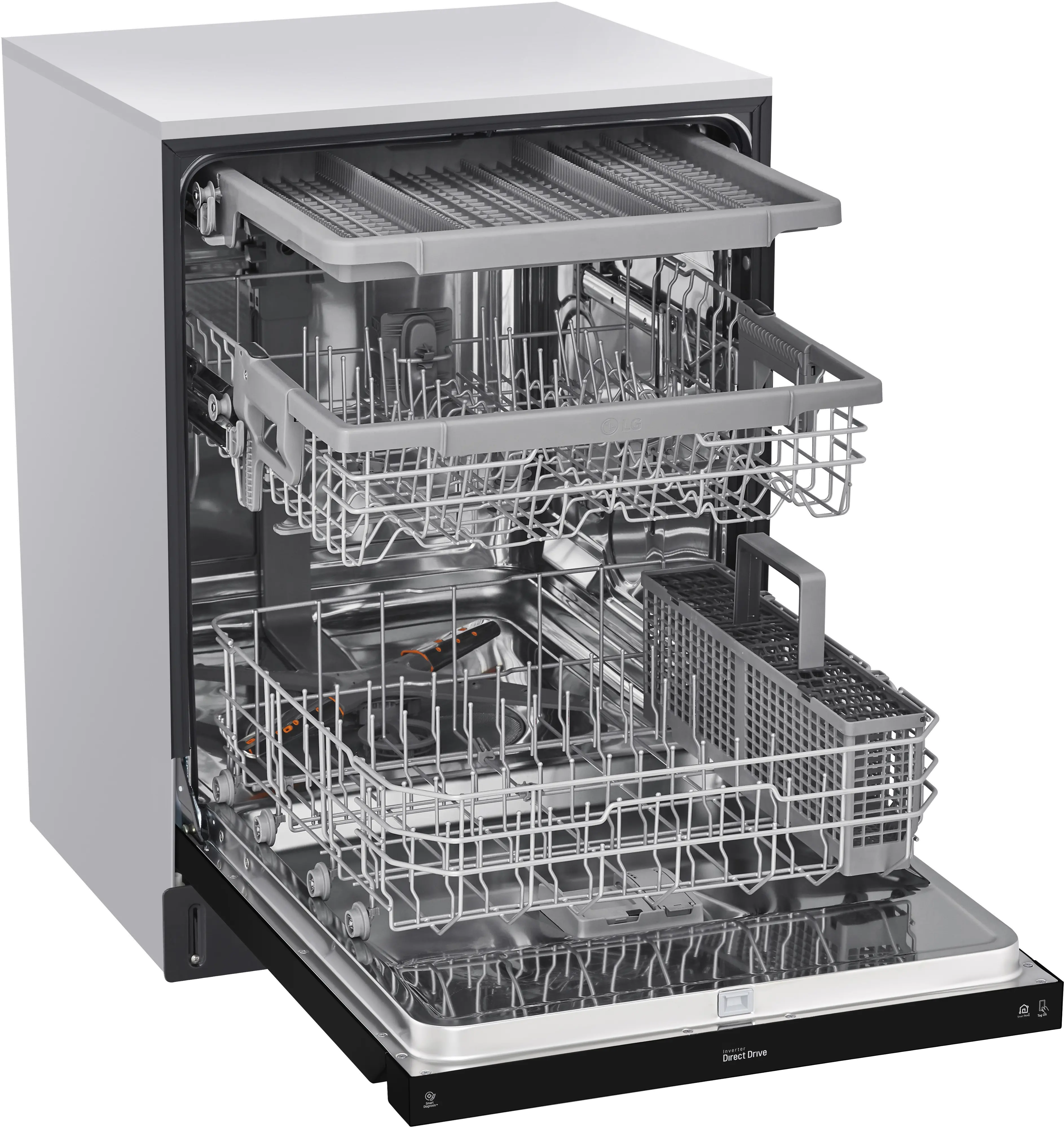 LDFN4542B LG Front Control Dishwasher - Black-6