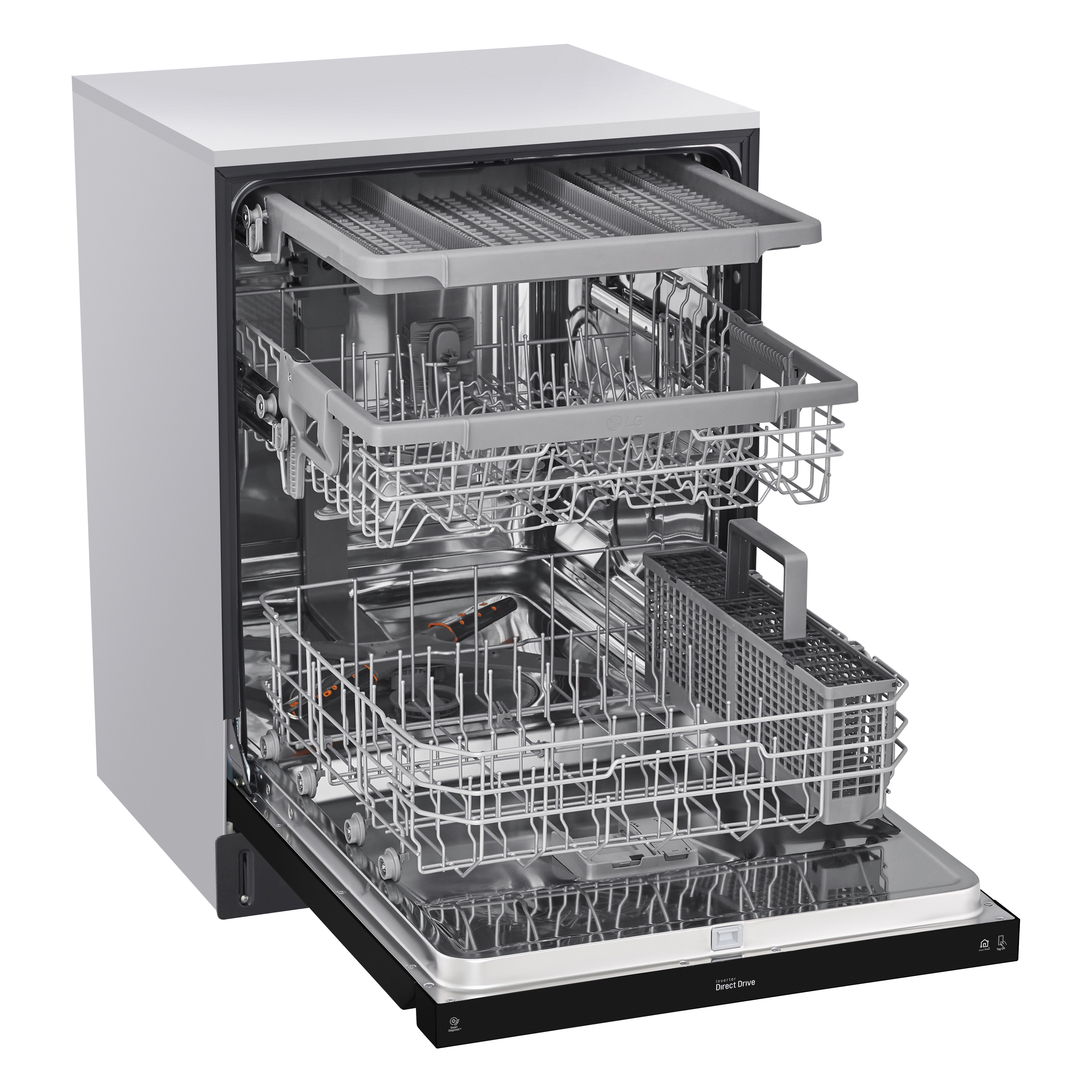LDFN4542B LG Front Control Dishwasher with Smart Home Features - Black-6