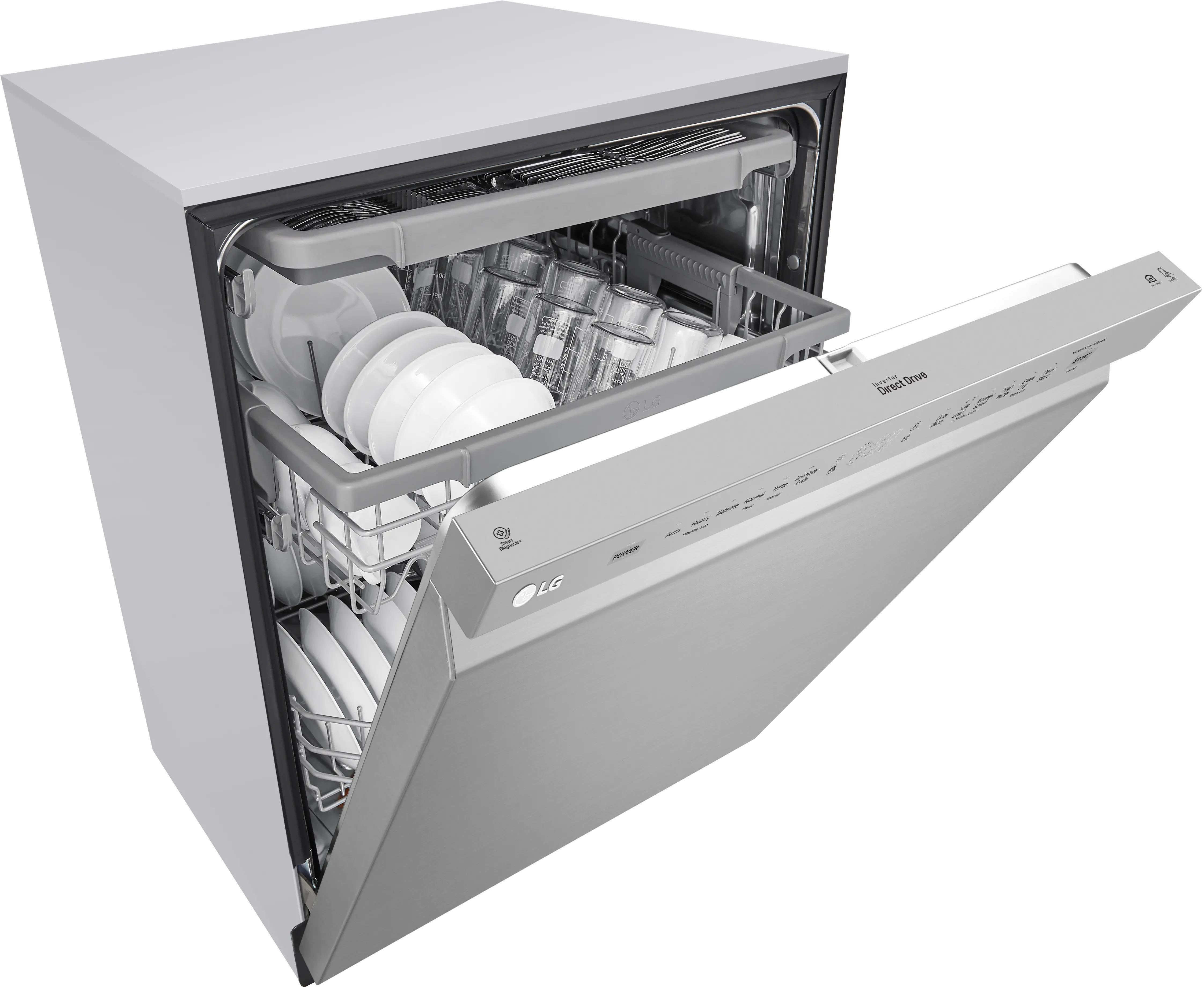 LDFN4542S LG Front Control Dishwasher - Stainless Steel-5