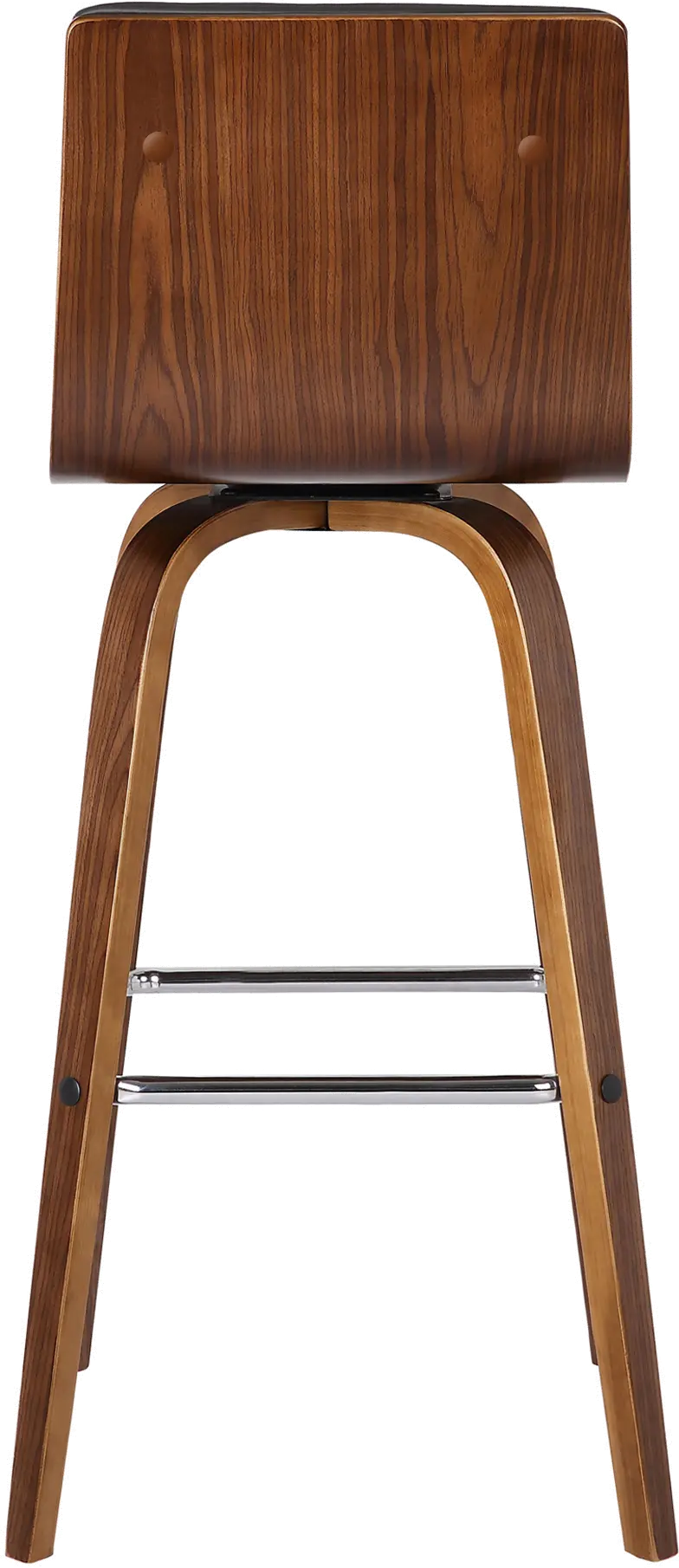 Walnut Brown and Gray Swivel Bar Stool - Vienna-5