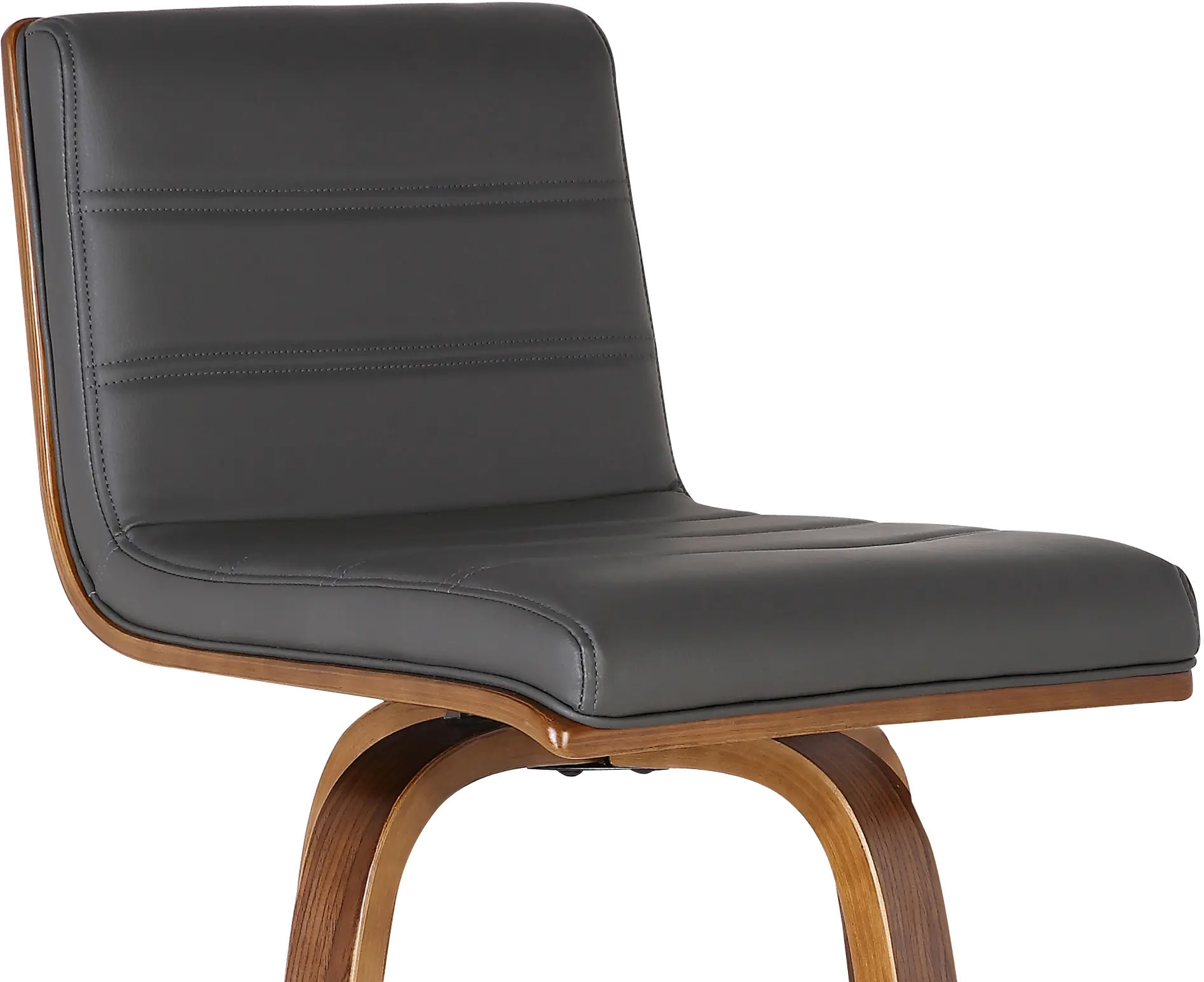 Walnut Brown and Gray Swivel Bar Stool - Vienna-6