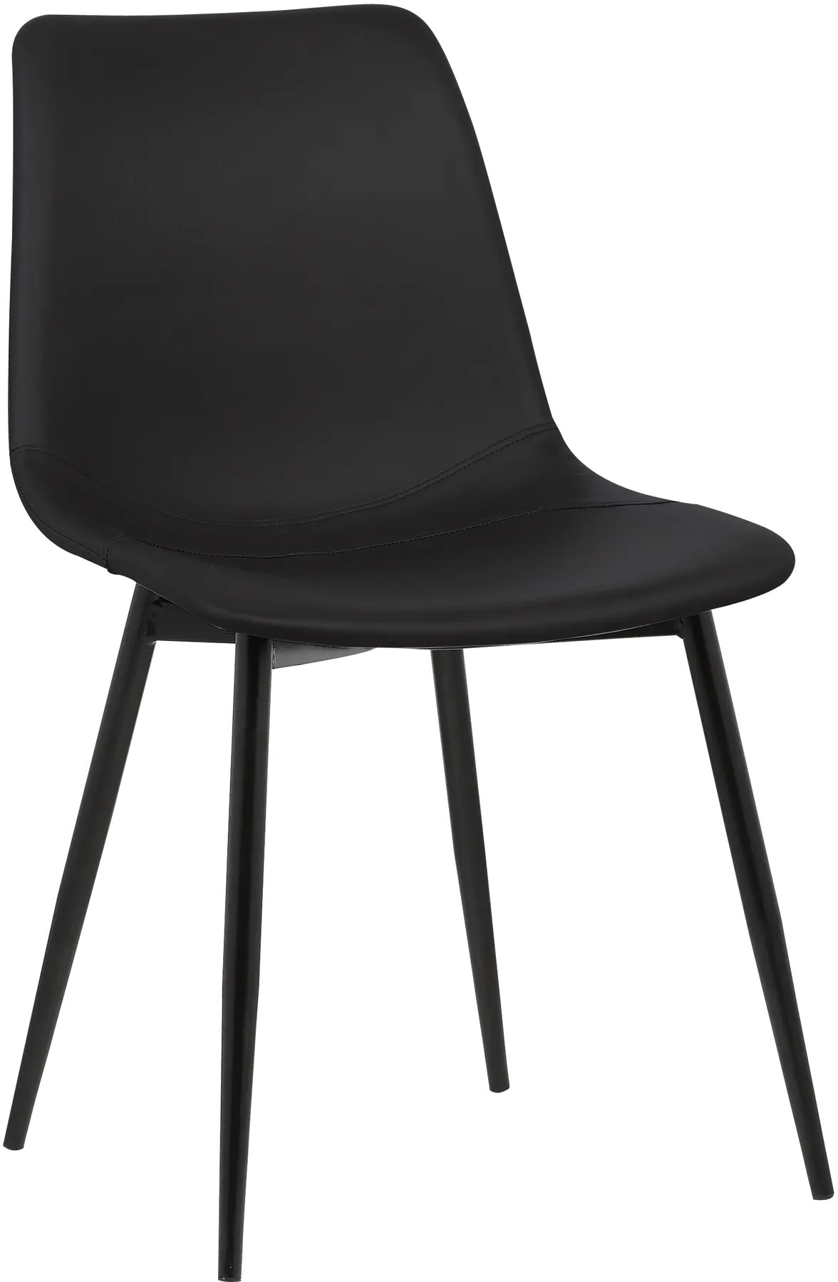 Contemporary Black Upholstered Dining Room Chair - Monte-1