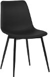 Contemporary Black Upholstered Dining Room Chair - Monte