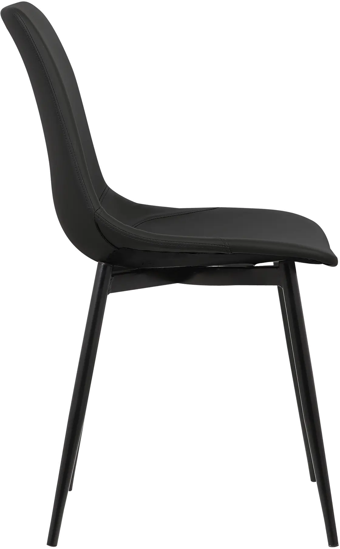 Contemporary Black Upholstered Dining Room Chair - Monte-4