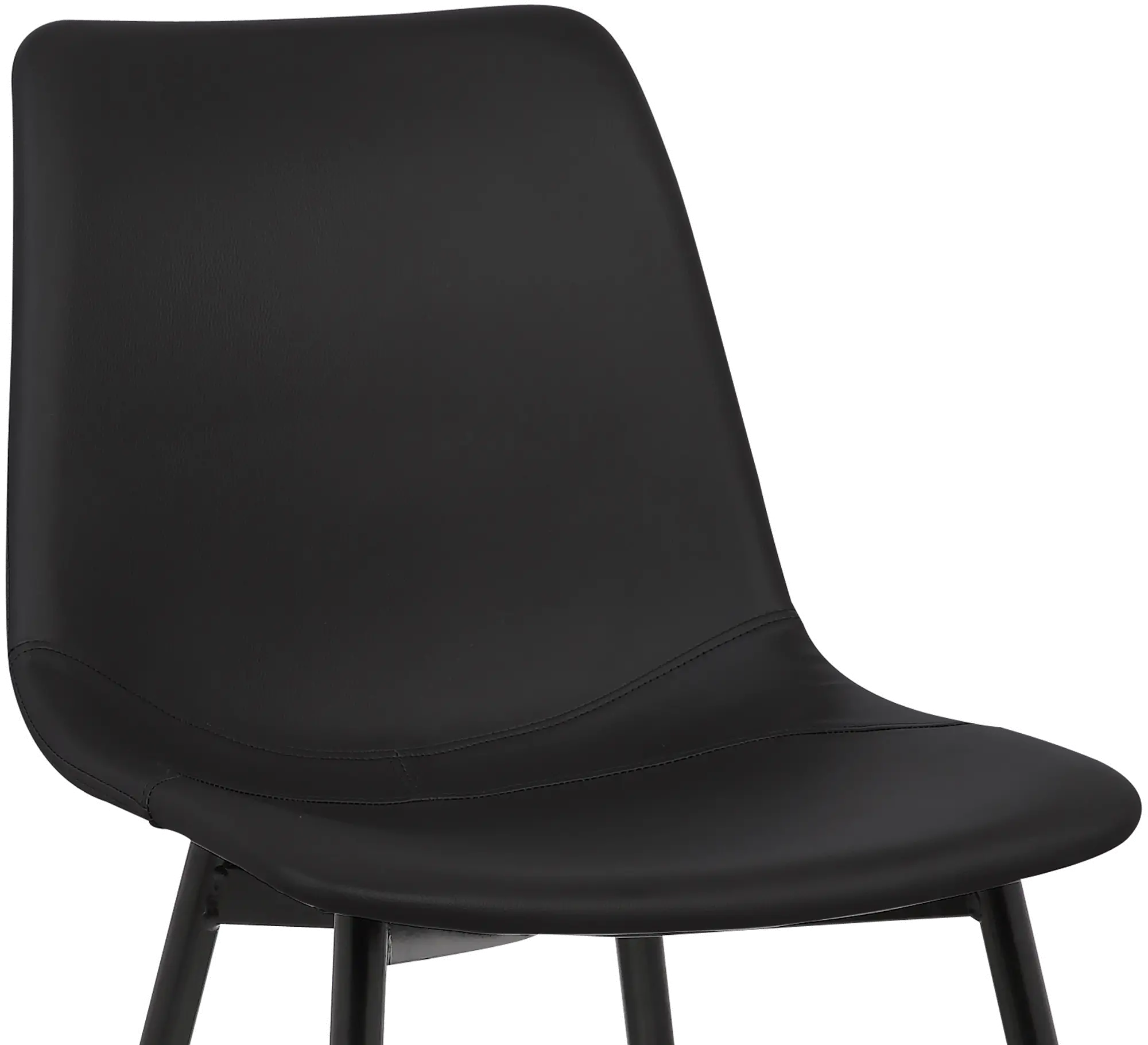 Contemporary Black Upholstered Dining Room Chair - Monte-6