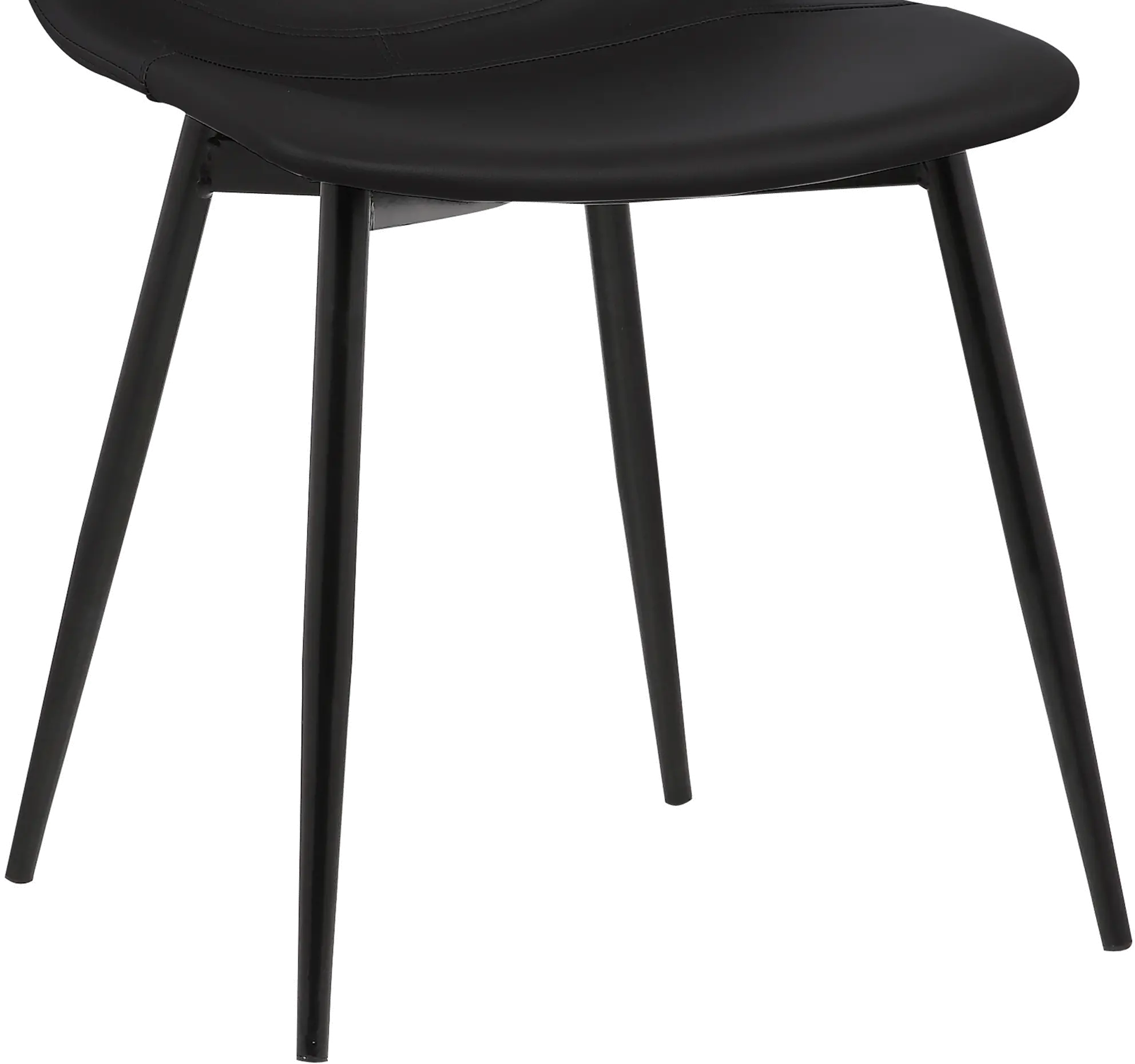 Contemporary Black Upholstered Dining Room Chair - Monte-7