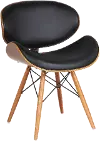 Cassie Brown and Black Dining Room Chair