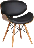 LCCASIWABL Cassie Brown and Black Dining Room Chair