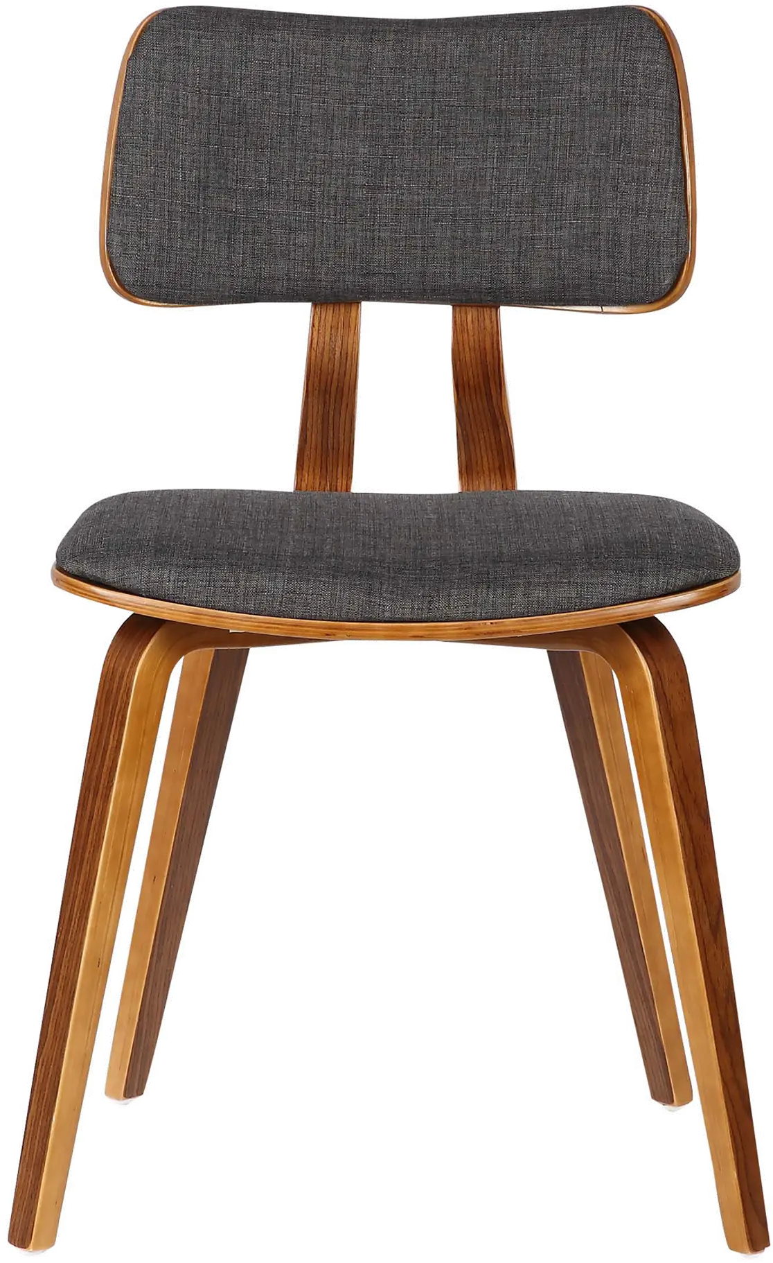 Mid Century Modern Charcoal Gray Upholstered Dining Room Chair - Jaguar-3