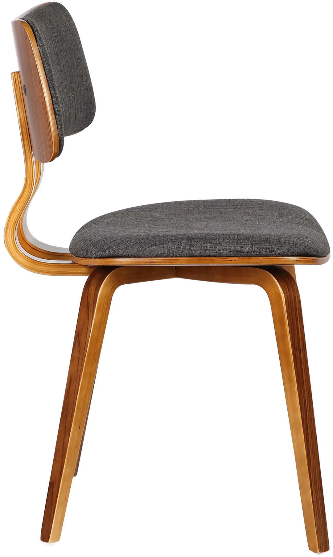 Mid Century Modern Charcoal Gray Upholstered Dining Room Chair - Jaguar-4