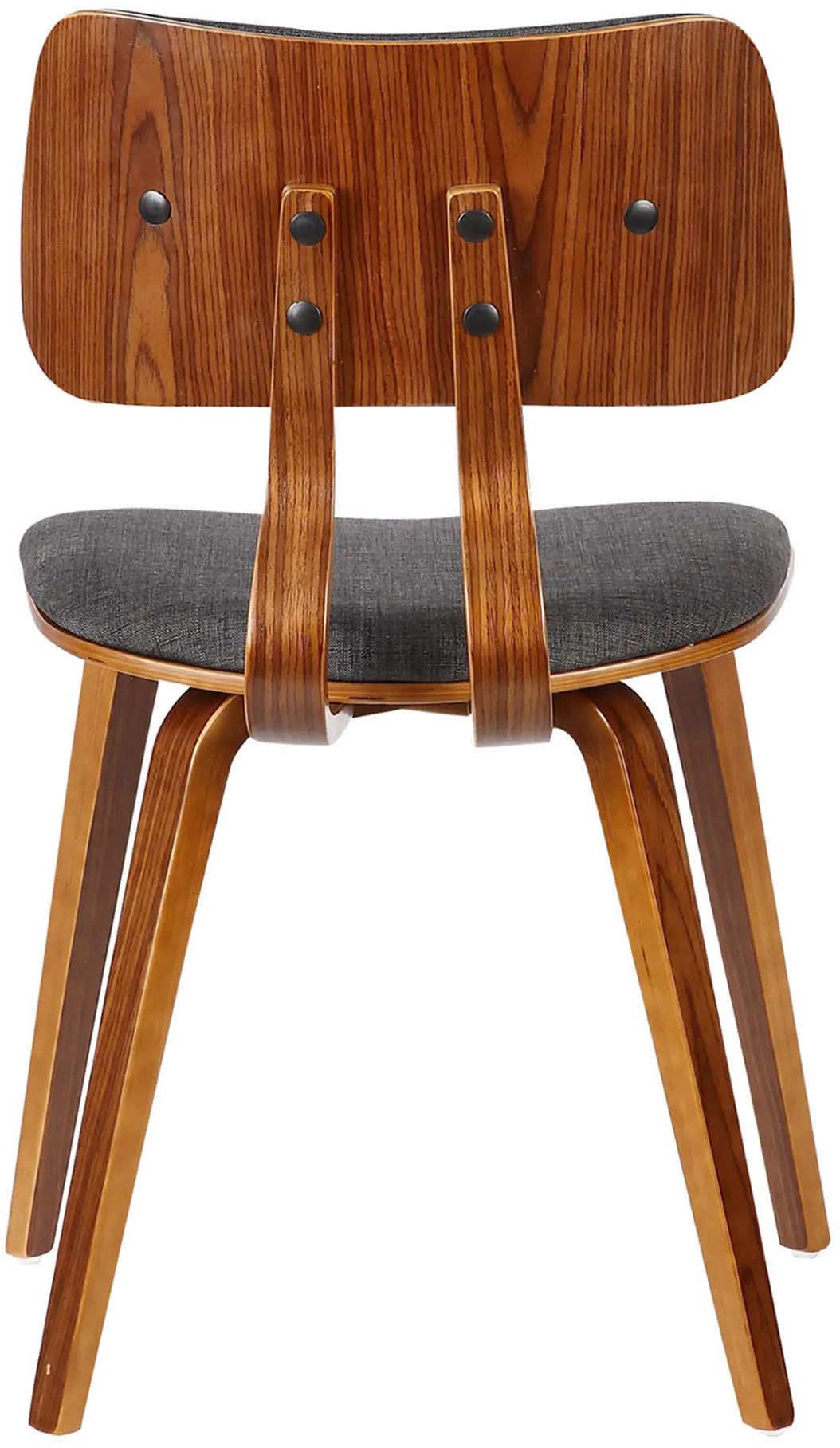 Mid Century Modern Charcoal Gray Upholstered Dining Room Chair - Jaguar-5