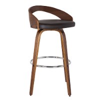 Brown Swivel Counter Height Stool - Sonia